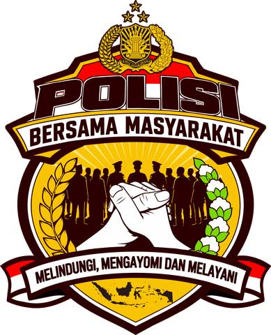 Logo Polisi Bersama Masyarakat: Melindungi, Mengayomi dan Melayani